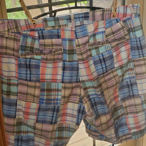 L.L. Bean Patchwork Favorite Fit Chino Sz. 16 Shorts w Pockets - Picture 4 of 11